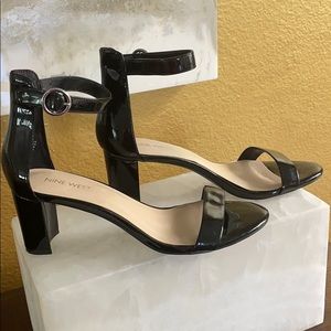 Nine West Black Patent Leather Heel